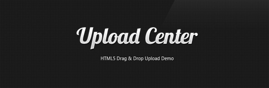 Upload Center JQuery HTML5