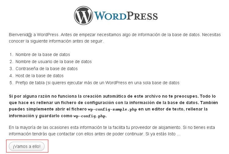 Instalando WordPress 5